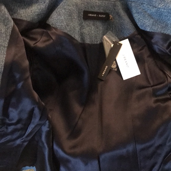 J Brand x Halpern Tailored Denim Blazer Size M NWT - Picture 9 of 12